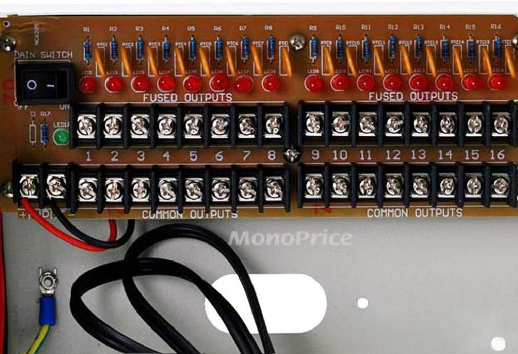 16 Channel CCTV Camera Power Supply 12VDC 10Amps A1291