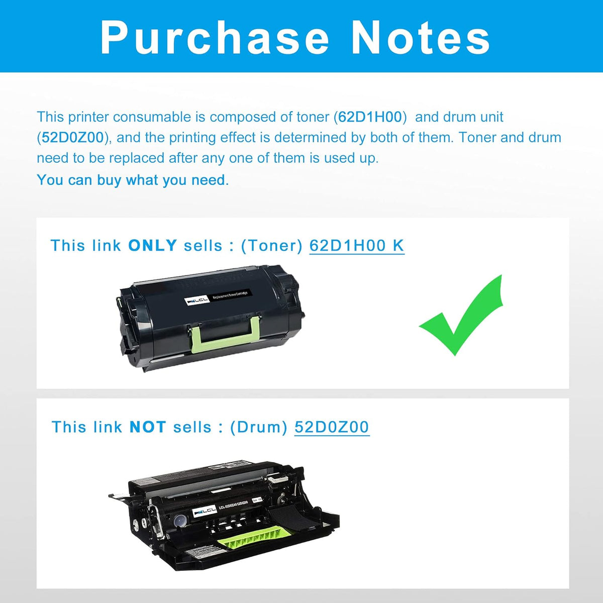Compatible Toner Cartridge Replacement 1-Pack Black B453