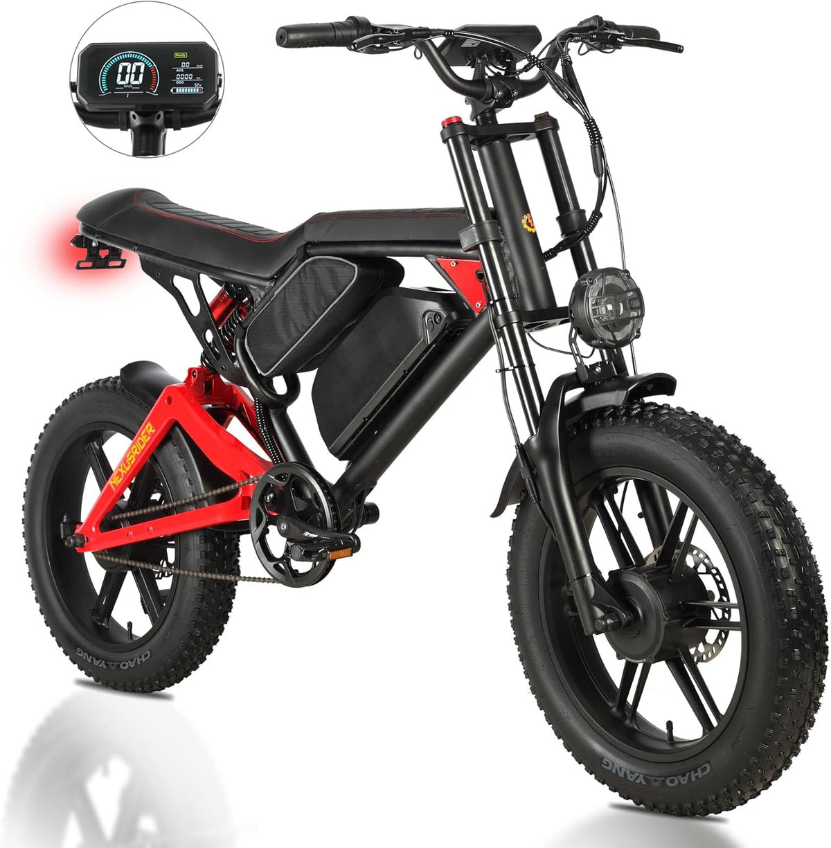 Fat Tire Electric Bike 2000W Dual Motor 20inch 48v 22.4ah F57936