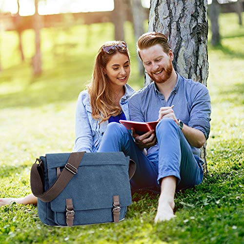 Canvas Messenger Bag for 15.6 Inch Laptop V84821