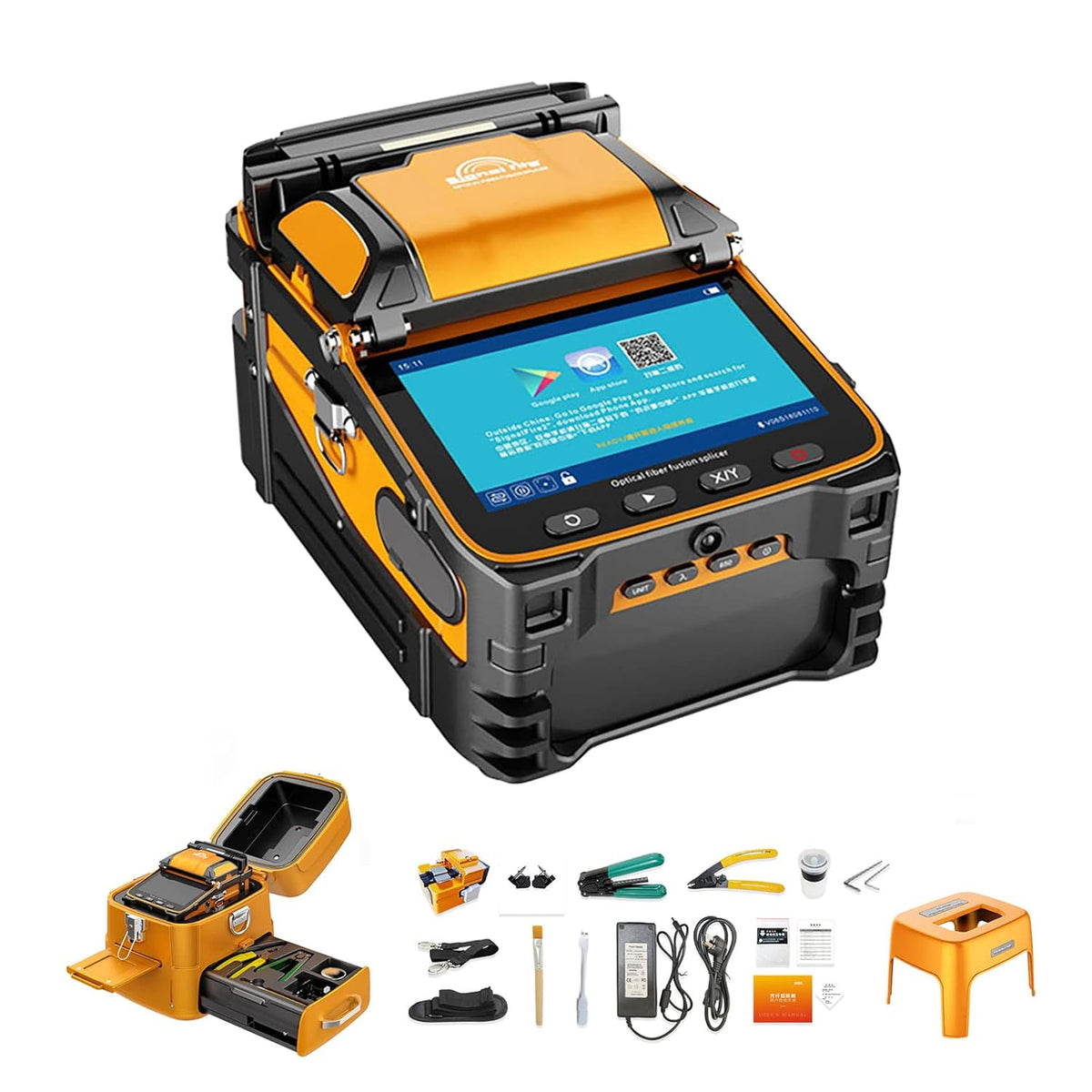 Optical Fiber Fusion Splicer Kit with Heating Machine I93006