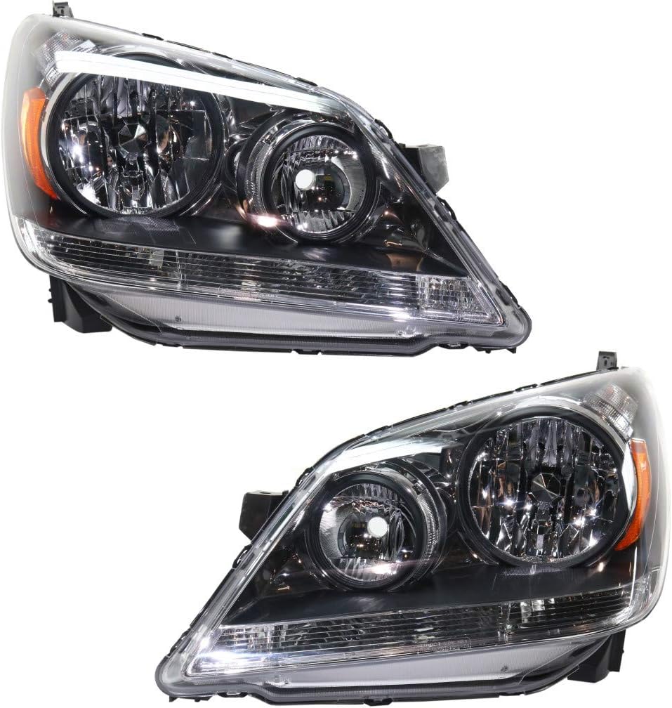 Headlight Assembly Pair for Honda Odyssey 2005 2006 2007 R82415