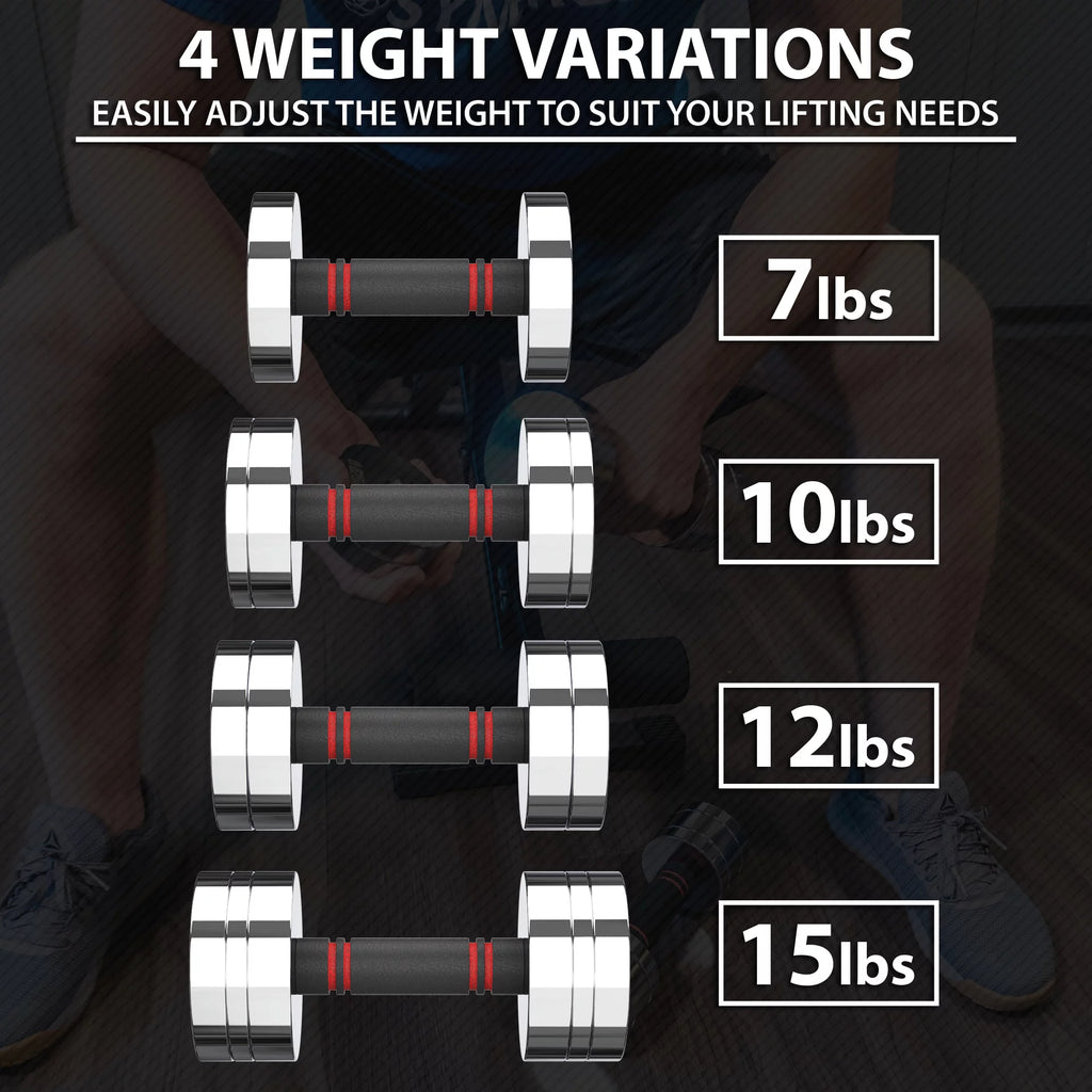 Adjustable Dumbbell Set with Foam Handles C1533