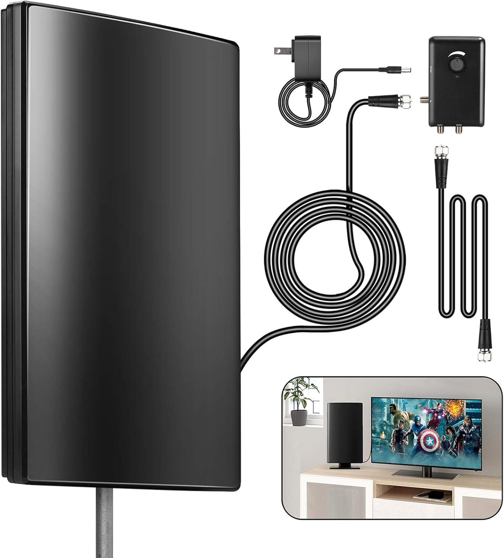 Amplified HD TV Antenna, 240Miles Range, 31ft Coax Cable Q29136
