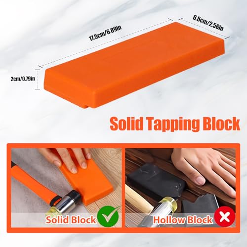26 Pcs Wood Floor Installation Kit with Mallet, Knee Pads, Pull Bar, Tapping Block, Tape Measure and Spacers F782