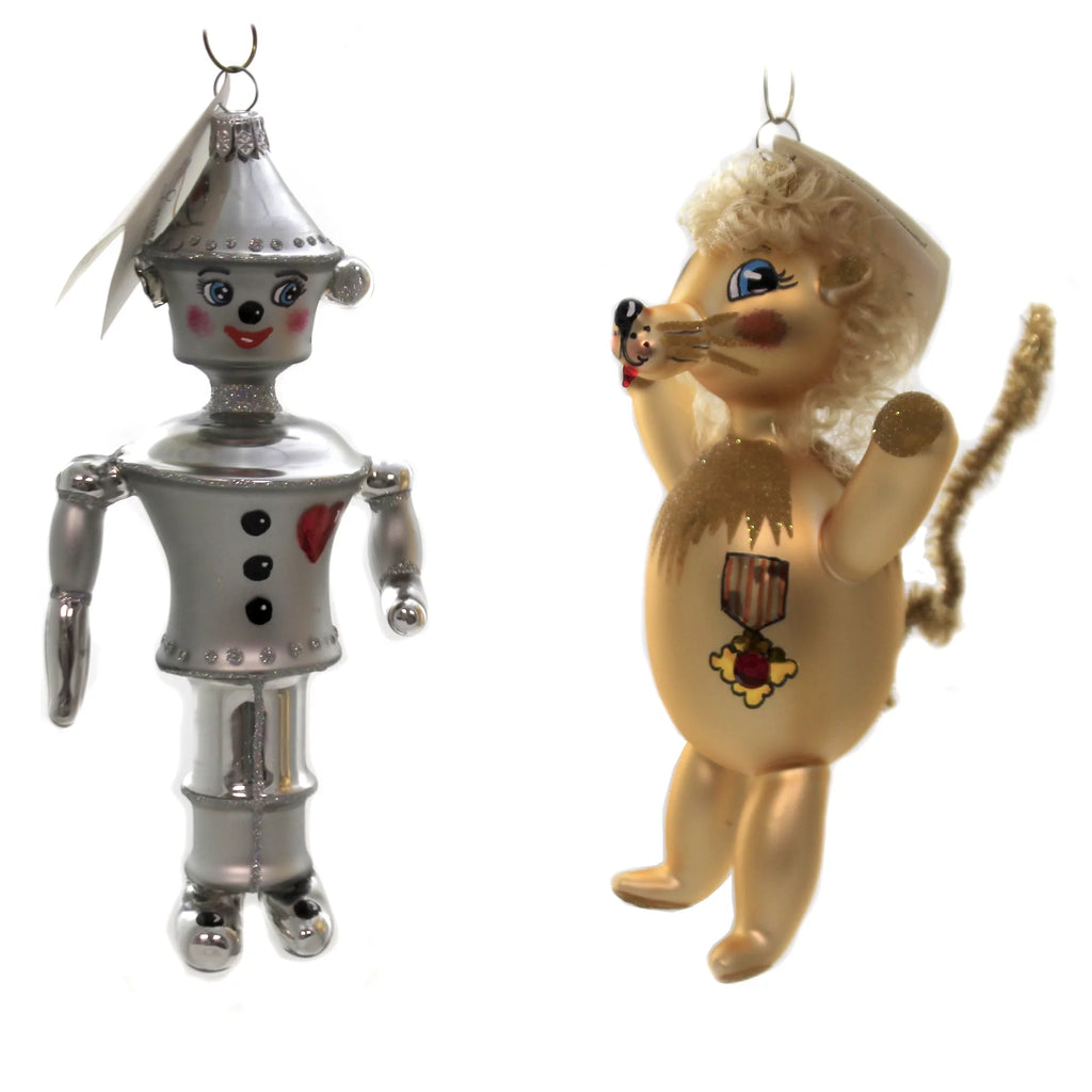 Italian Ornaments Glass Dorothy Lion Tinman Scarecrow E271792