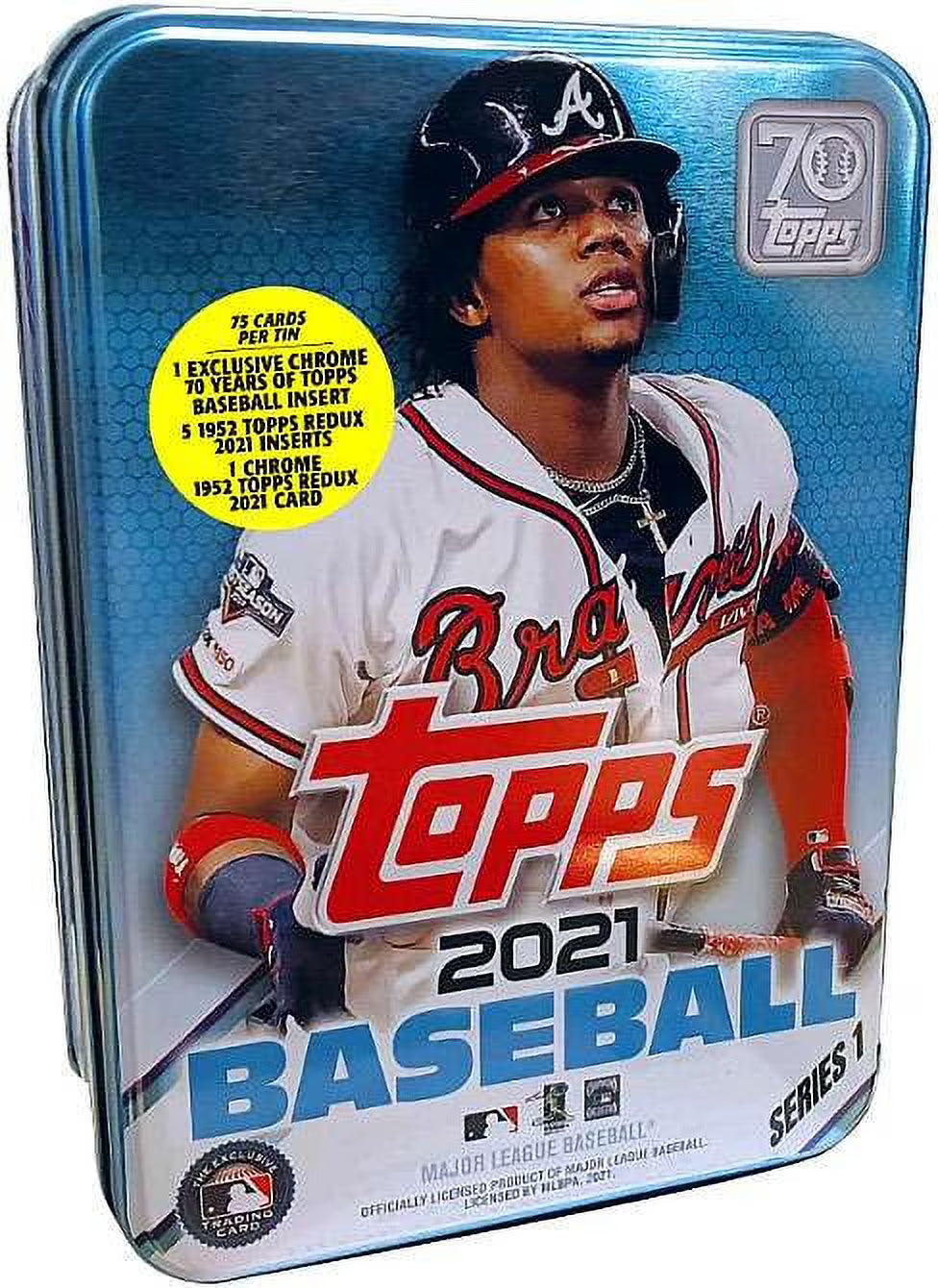 75 Cards MLB Baseball Trading Card Tin Set H588777