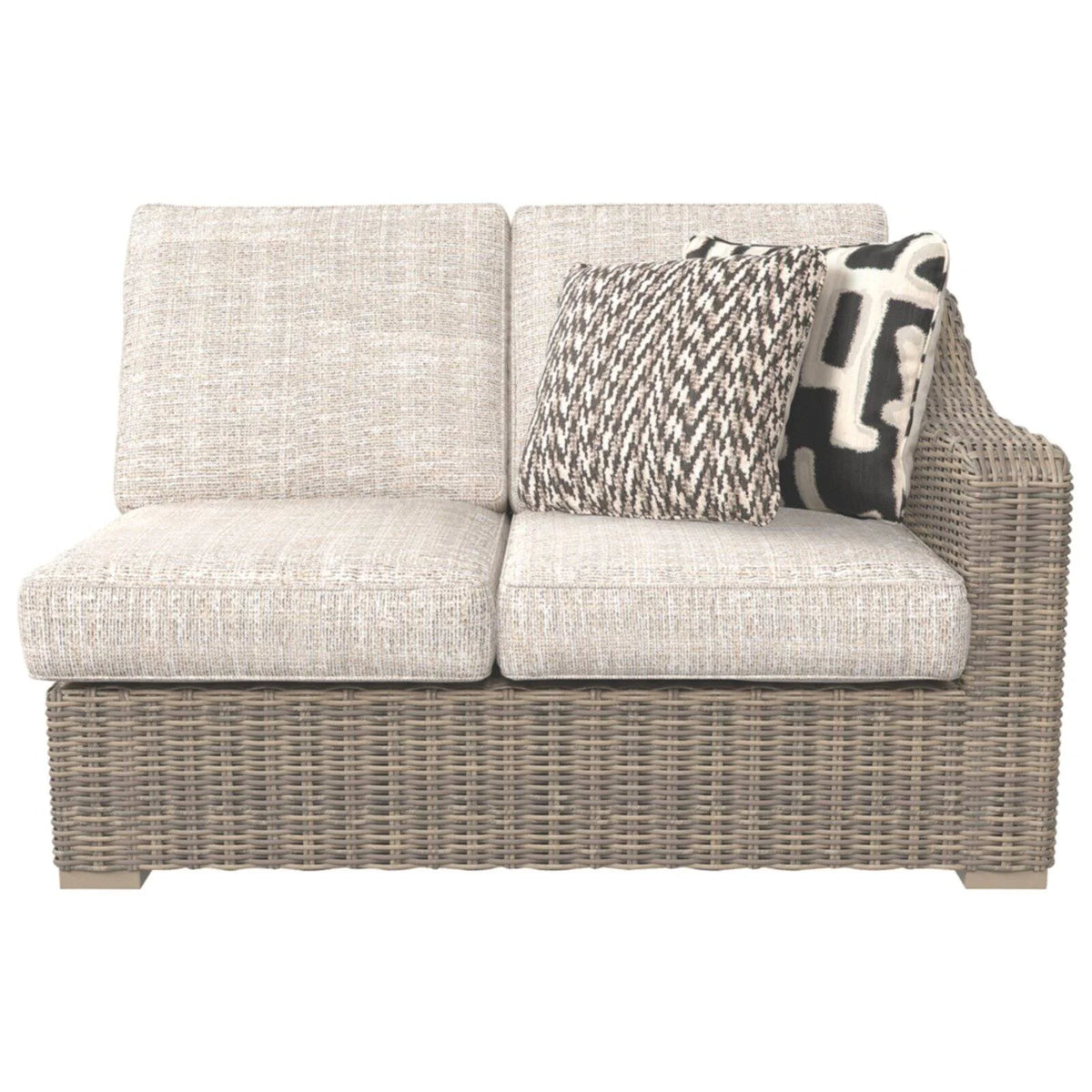 Beige 2 Piece Patio Loveseat Set Q786