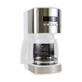 White 12-Cup Programmable Drip Coffee Maker H7747