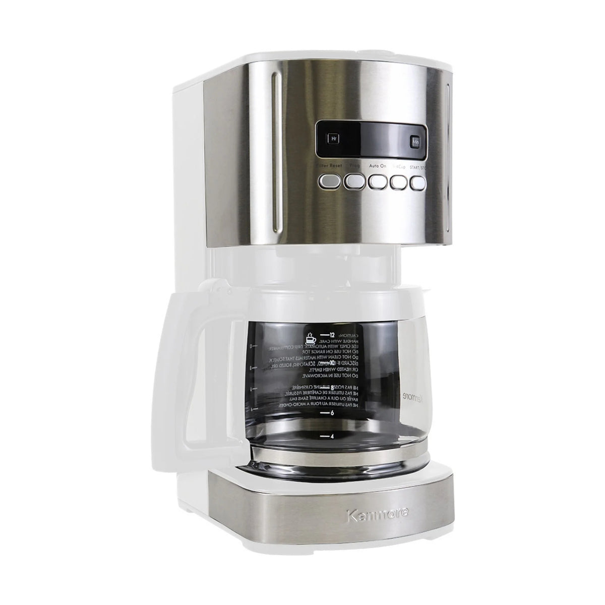 White 12-Cup Programmable Drip Coffee Maker H7747