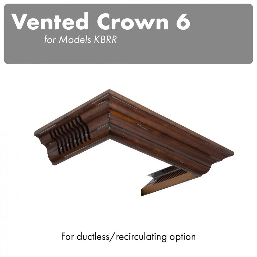 Vented Crown Molding for Wall Mount Range Hood R2908