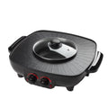Electric Hot Pot with Square Smokeless BBQ Grill and Electric Baking Tray C41455