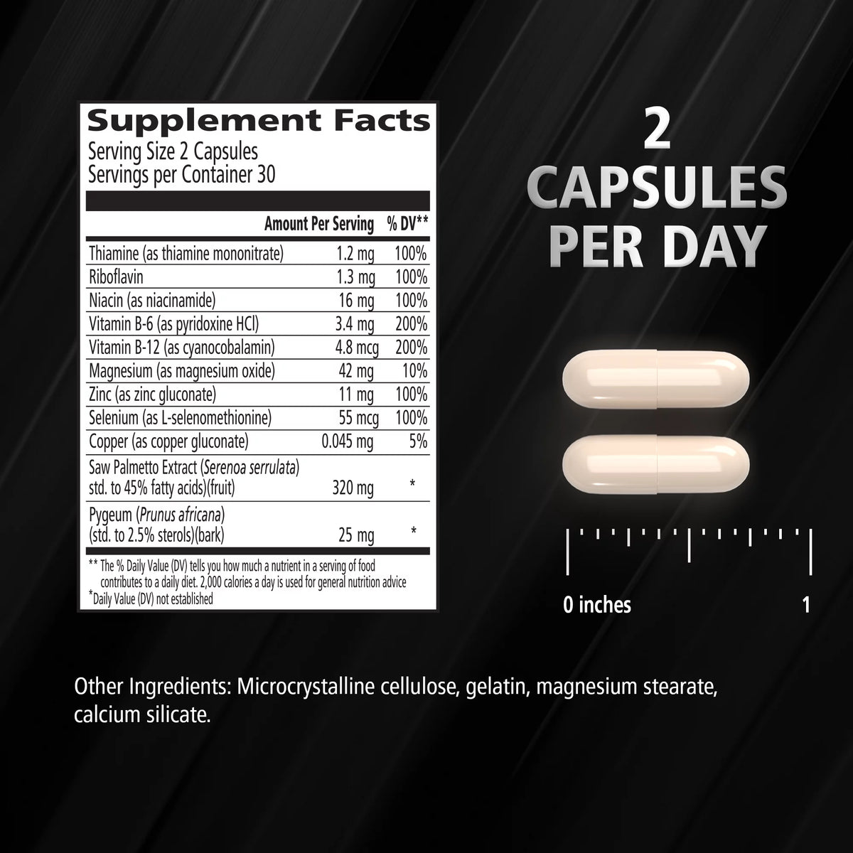 60 Ct Saw Palmetto Prostate Supplement Y5533