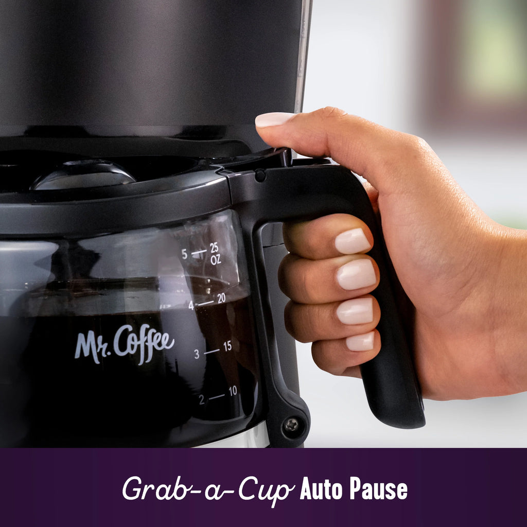 25 oz. Mini Brew Black Programmable Coffee Maker Q6865