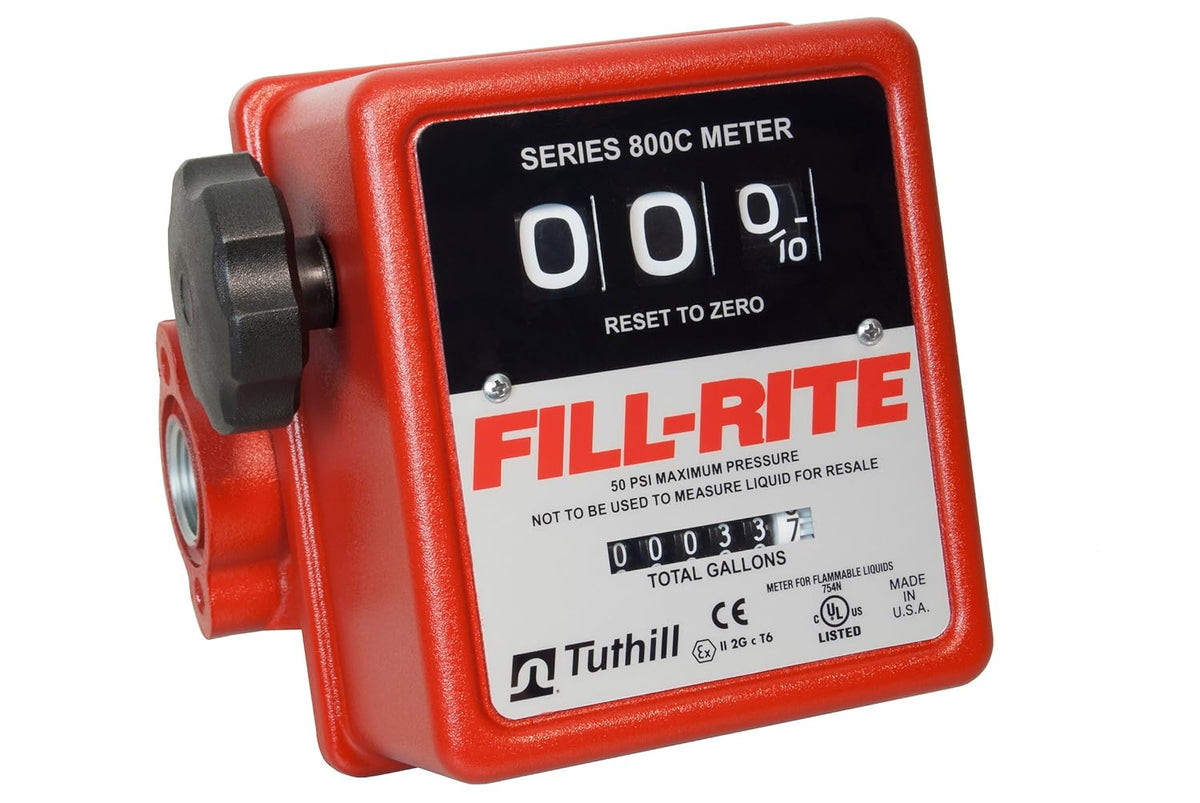 3 Wheel Mechanical Fuel Transfer Gallon Meter N3547