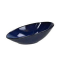 Slanting Bowl 26x18 Blue Stoneware I722084