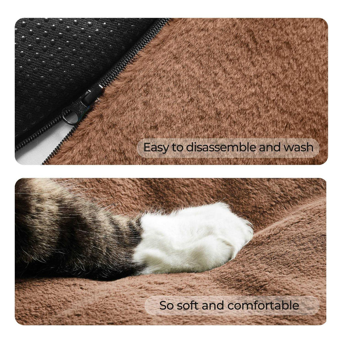 Calming Dog Sofa Cover Bed Faux Fur Pet Couch Protector Y90430