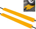 2-Pc Heavy Duty Cable Protector Cover Ramp, Yellow Y61304