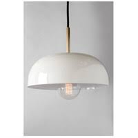 1-Light Large Pendant Aged Brass & Cream Z521
