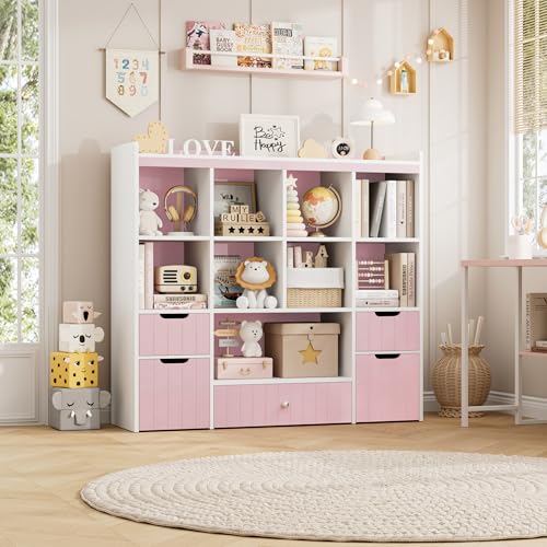48" W Kids Toy Storage Organizer with Removable Bins and Drawers, Grey E479