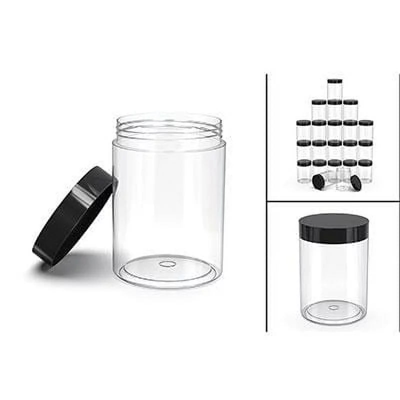 8oz BPA Free Clear Plastic Containers with Lids 30 Pack Q91898