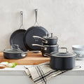 Hard Anodized Ceramic Nonstick 10-Piece Cookware Set F1035