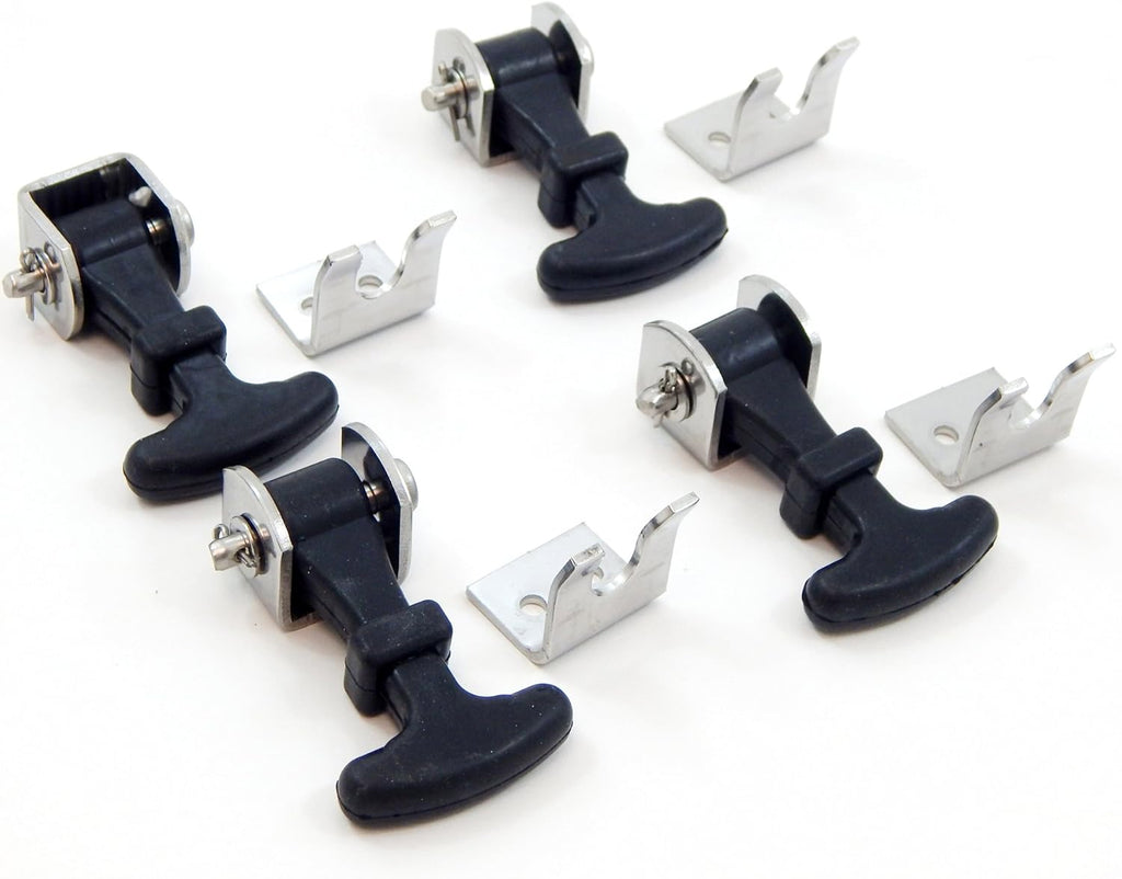 20 Piece Stainless Steel T Handle Latch Catch Hold-Down 2.5 Inch Draw Hardware Replacement L122