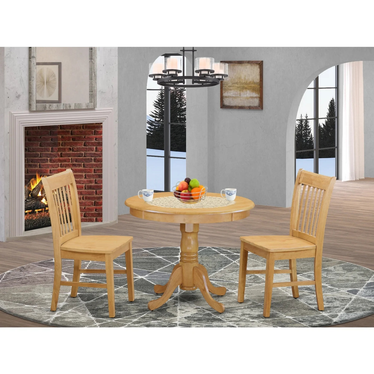 3-Pc Small Kitchen Table Set G43839