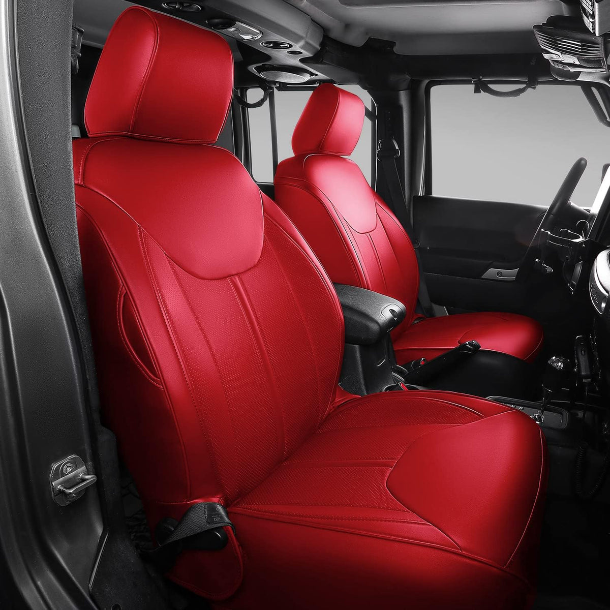 PU Leather Car Seat Covers Front and Back W88563