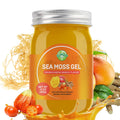 Organic Raw Sea Moss Gel Vegan Superfood Ashwagandha Mango Flavor 12oz J156