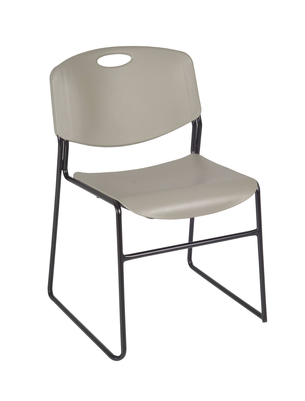 Maple Square Breakroom Table & 4 Grey Stack Chairs X914
