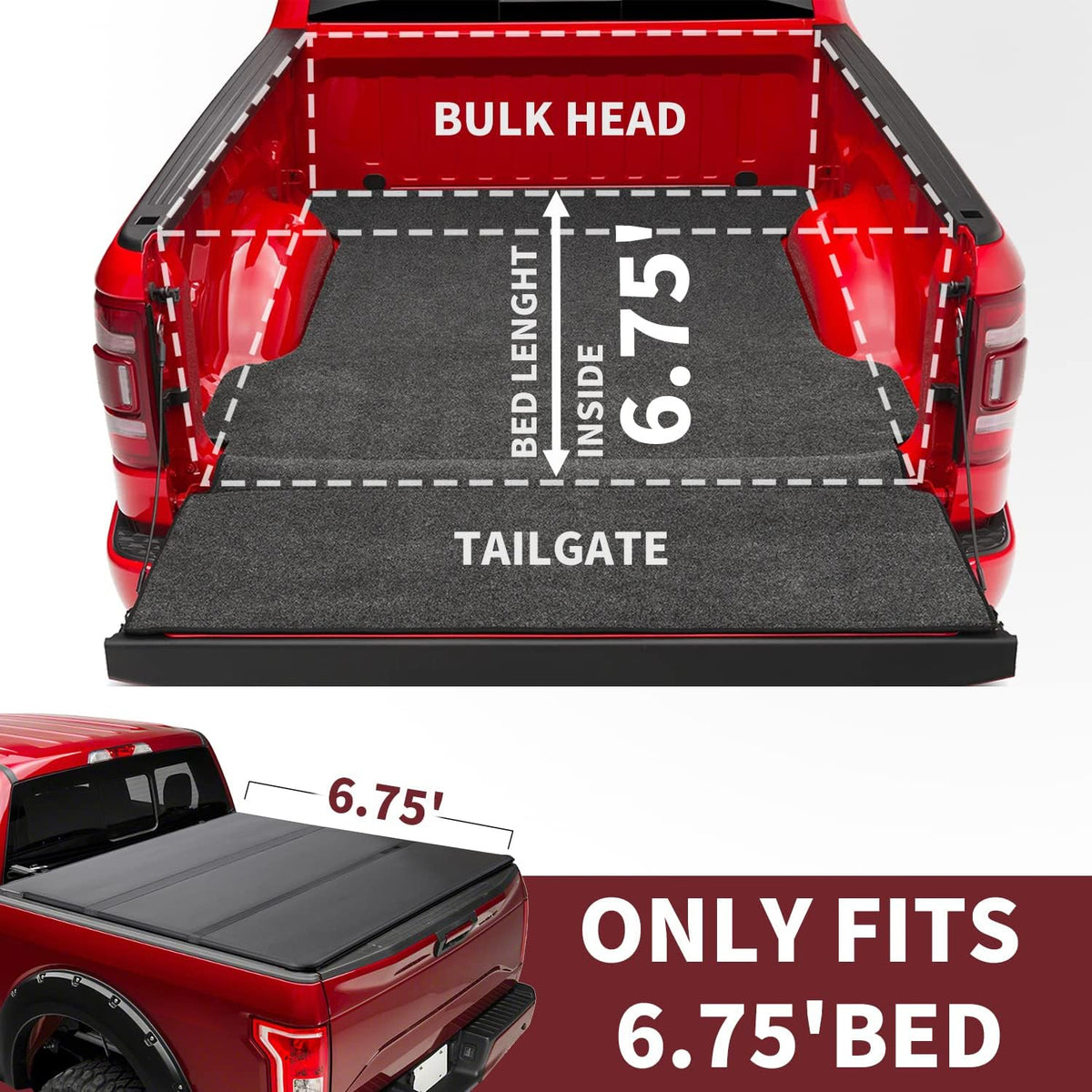 Hard Tri-Fold Truck Bed Tonneau Cover H64131