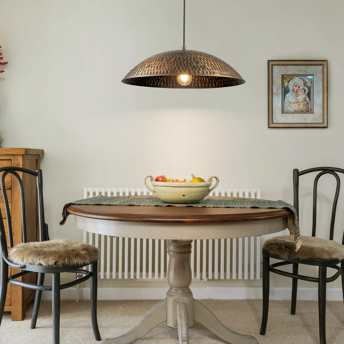 1-Light Dimmable Dome Pendant T42238