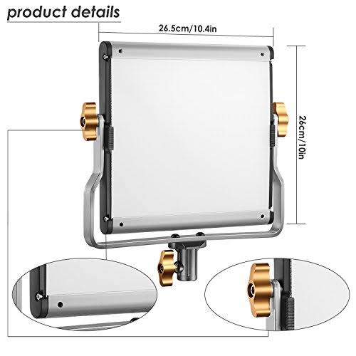 4 Packs Dimmable Bi-Color 480 LED Video Light and Stand Lighting Kit J7305