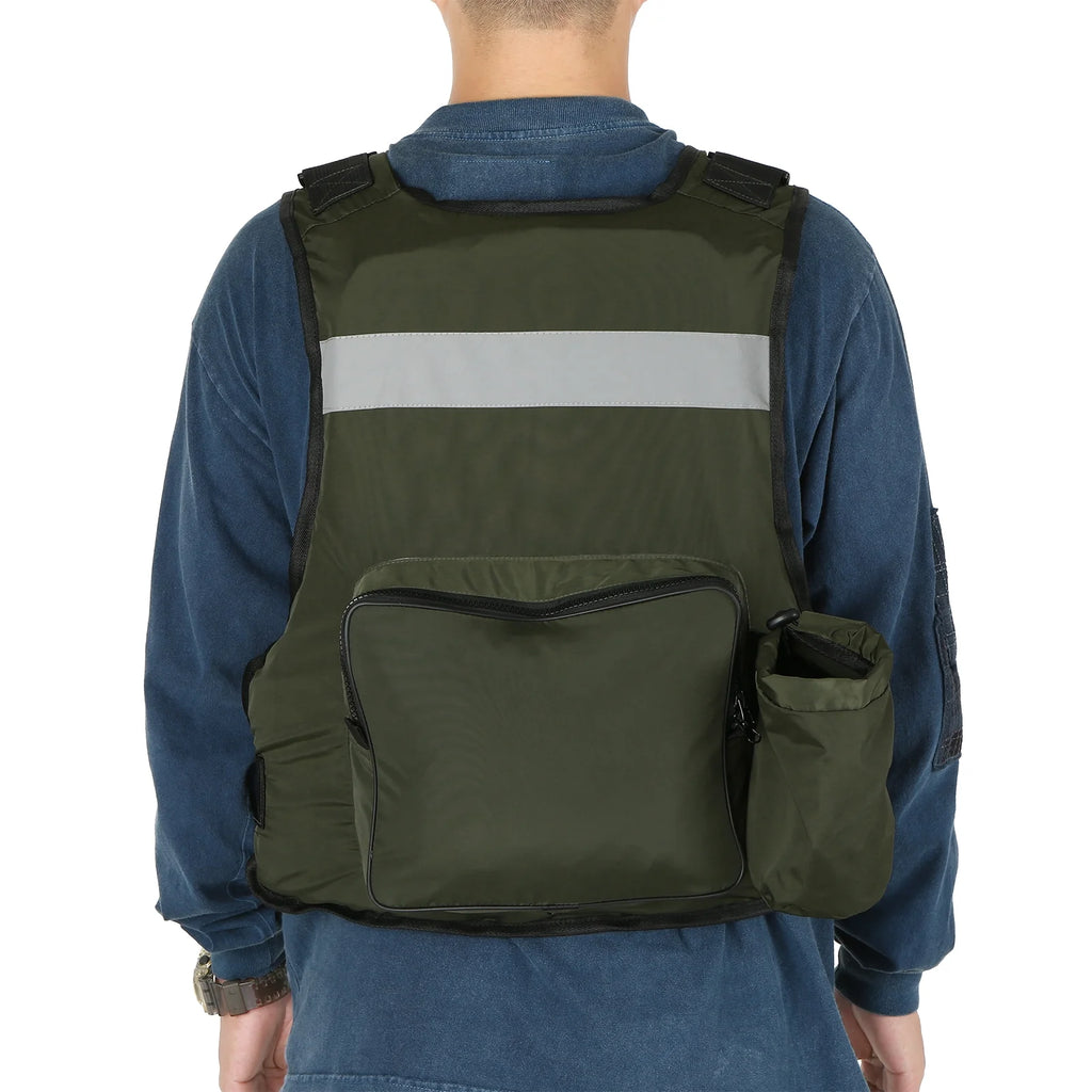 Adjustable Fly Fishing Jacket Vest with Open Sides U6837