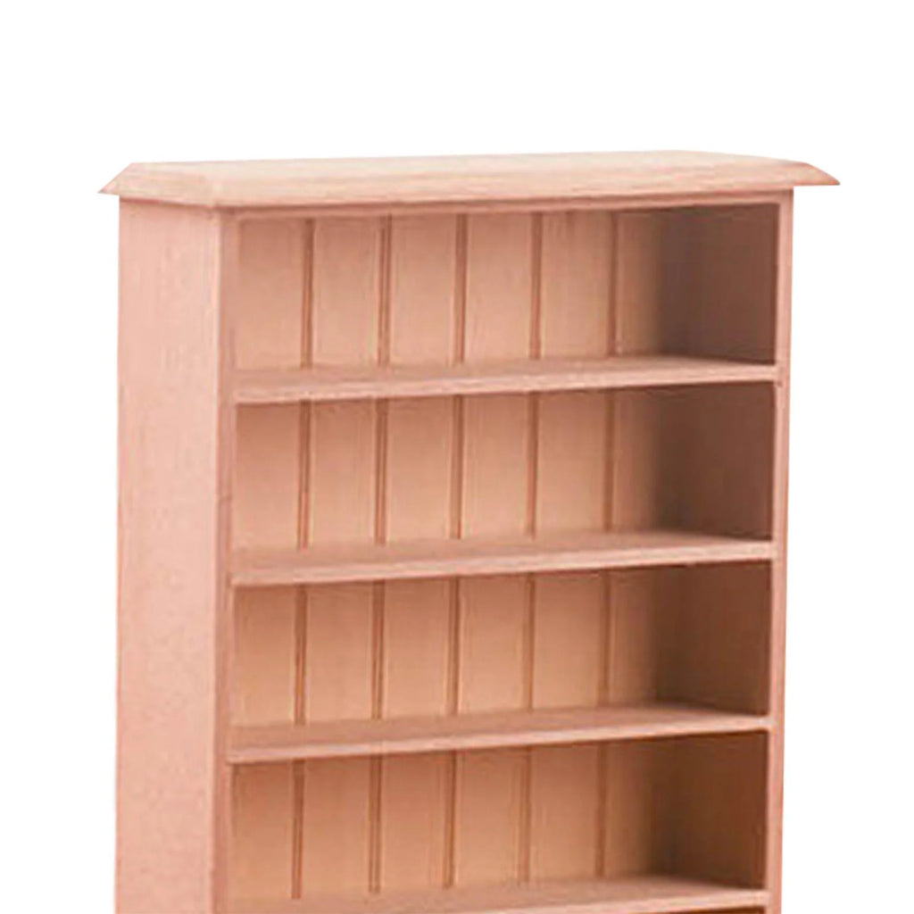 Dollhouse Miniature Wooden Bookcase Display Shelf T828