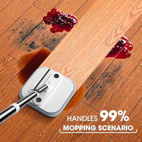 Spin Mop and Bucket Set with Separate Dirty Water System A6745