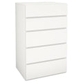 White Five Drawer Chest W783