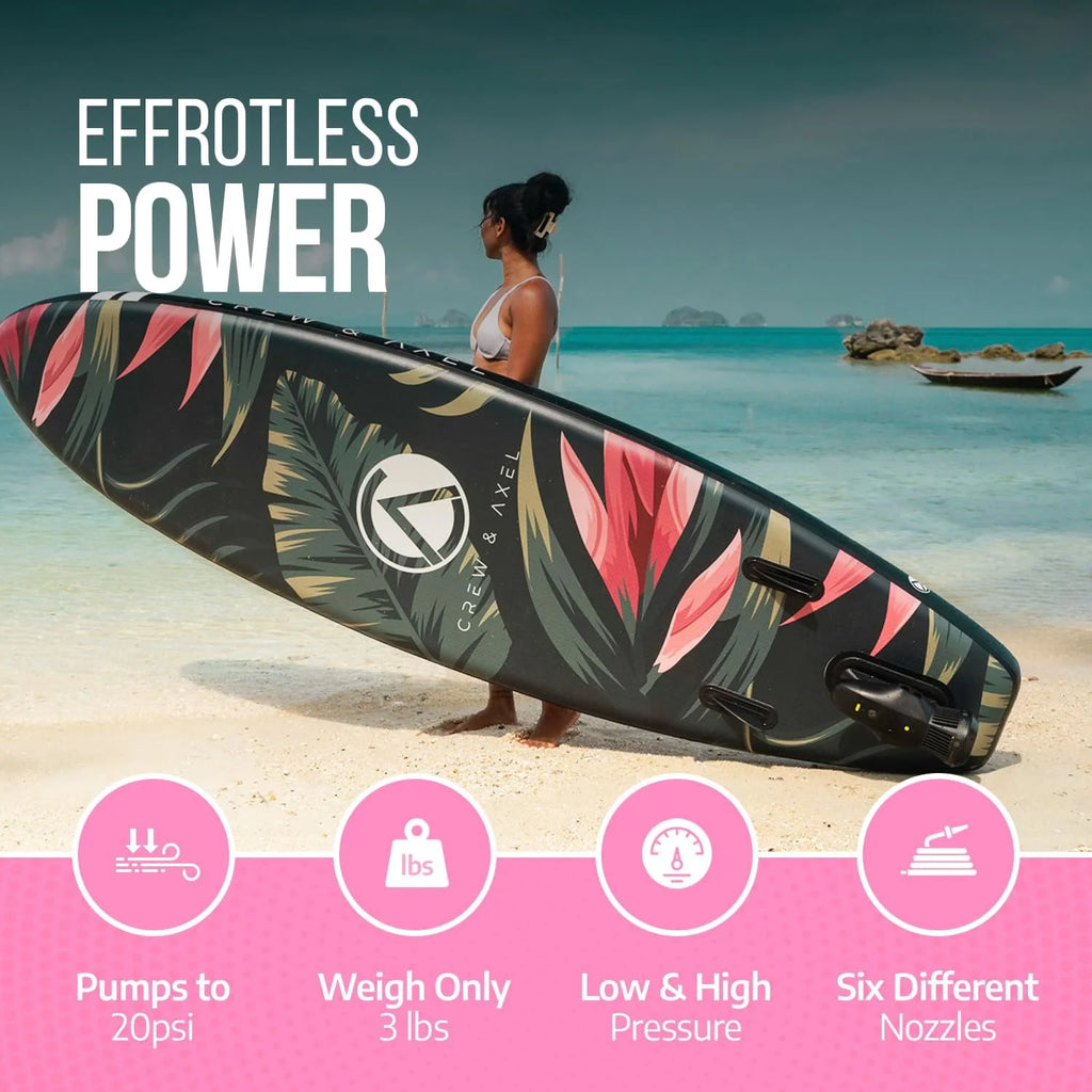 20 PSI Electric Paddle Board Pump with Auto Shut Off Y50094