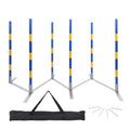 Dog Agility Equipment Agility Set Weaving Poles Obstacle Course Training Equipment I330860