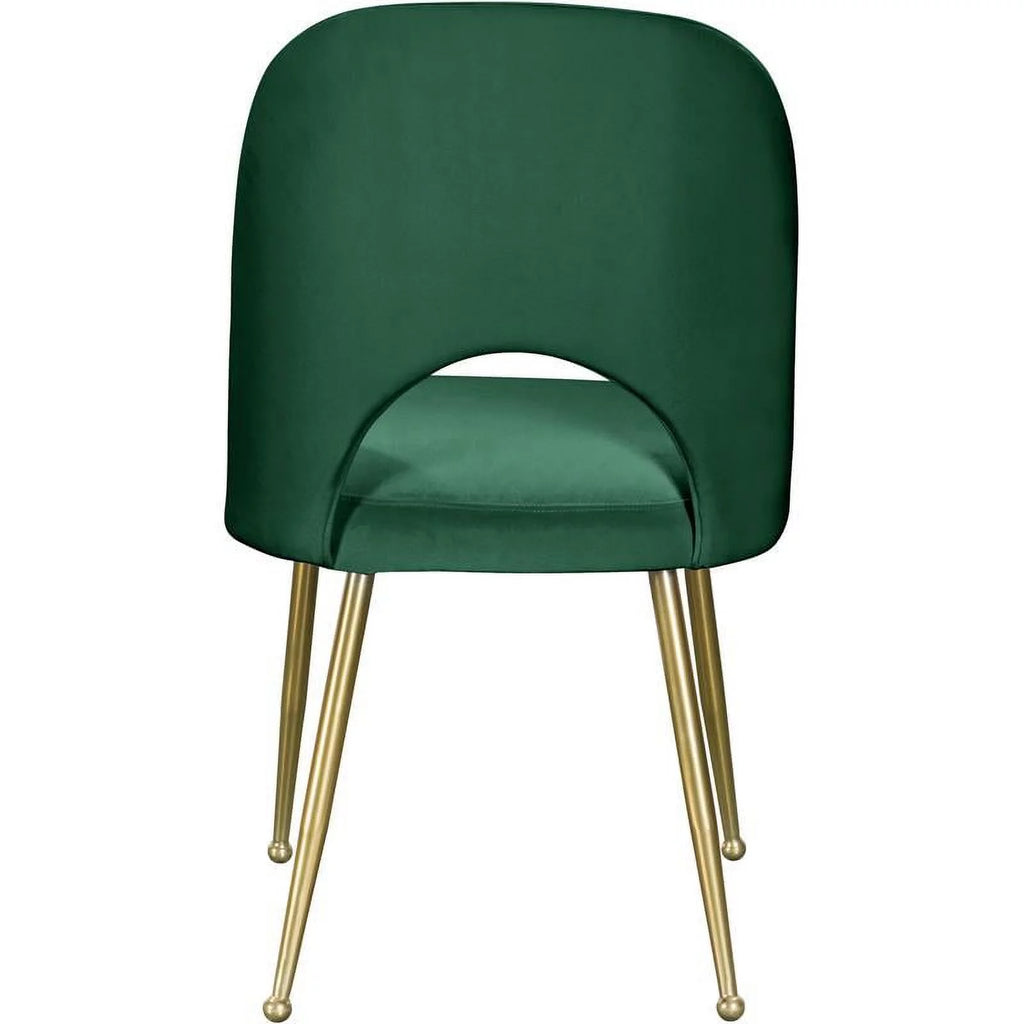 Green Velvet Dining Chair Set of 2 B6200