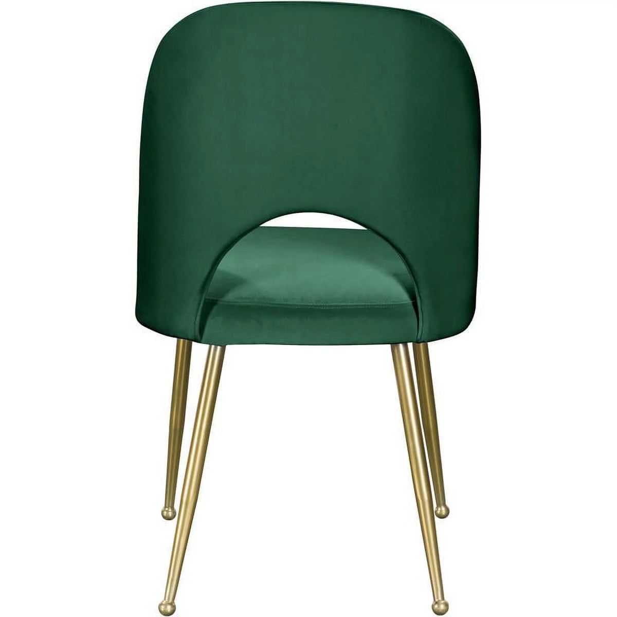 Green Velvet Dining Chair Set of 2 B6200