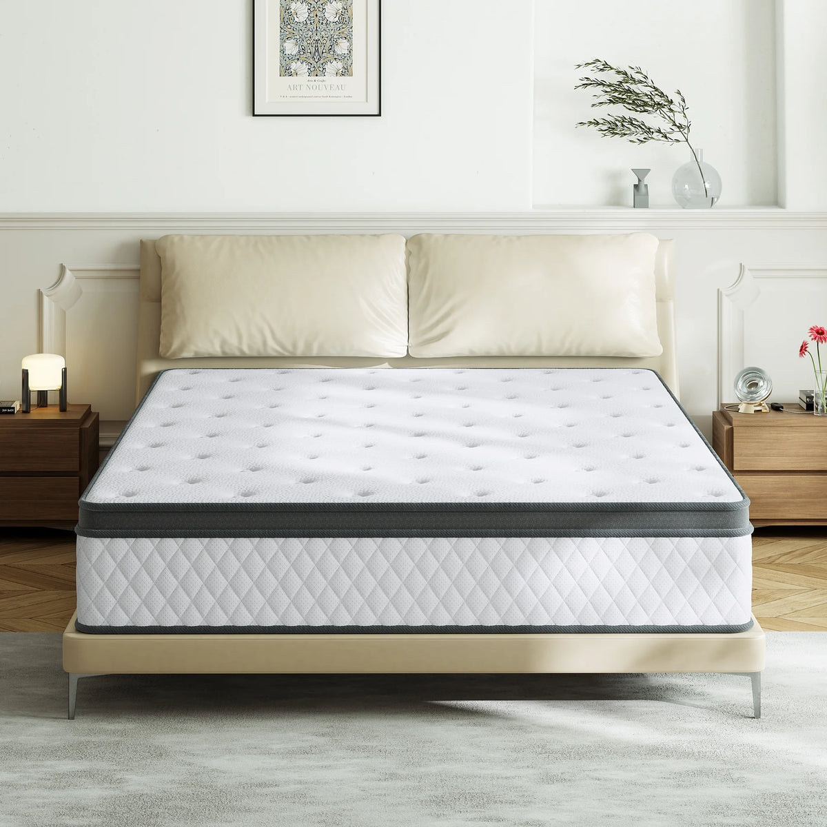 12 Inch Memory Foam Innerspring Hybrid Queen Mattress K190945