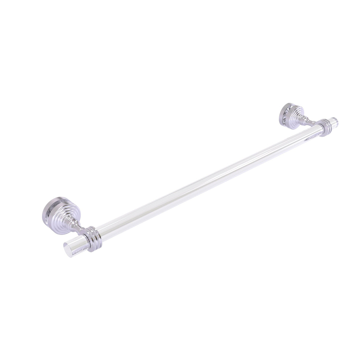 Satin Chrome 24 inch Shower Door Towel Bar Q8918