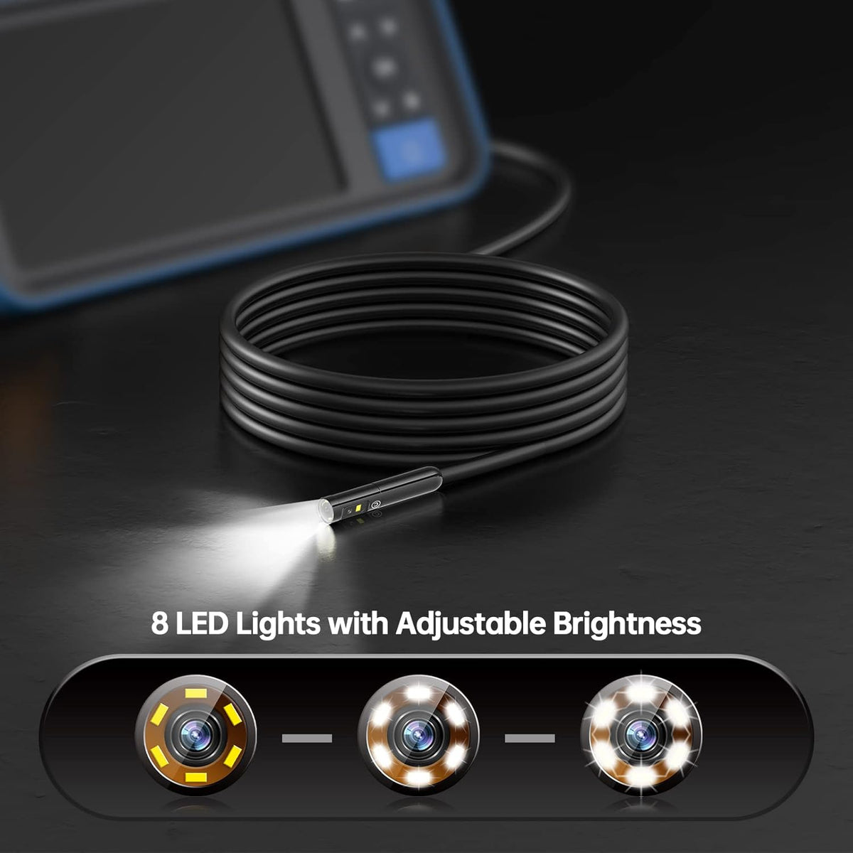 16.5ft HD Waterproof Snake Borescope Inspection Camera K972