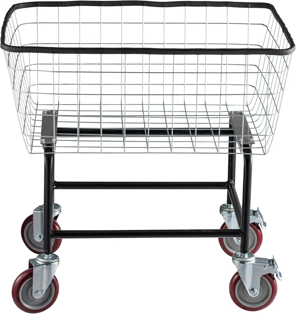 2.5 Bushel Wire Laundry Cart with Wheels Z504