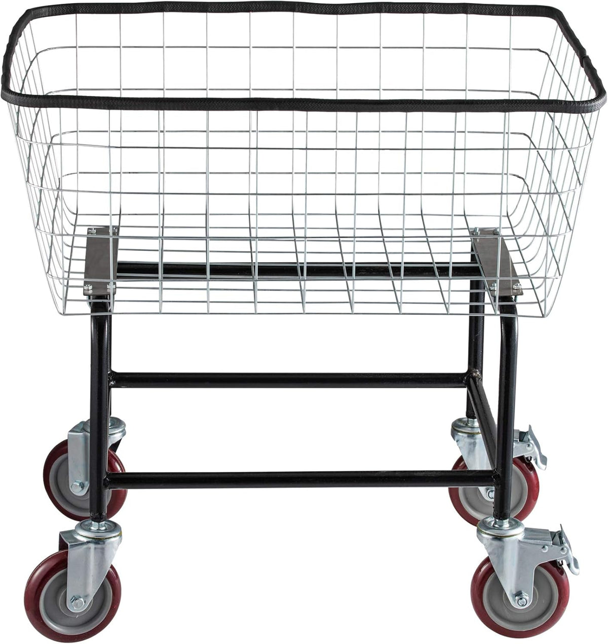 2.5 Bushel Wire Laundry Cart with Wheels Z504