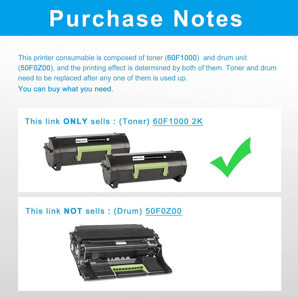 Compatible Toner Cartridge Replacement 2-Pack Black H36302