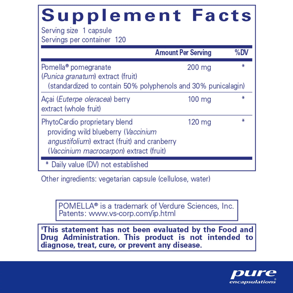 120 Capsules Pomegranate H897