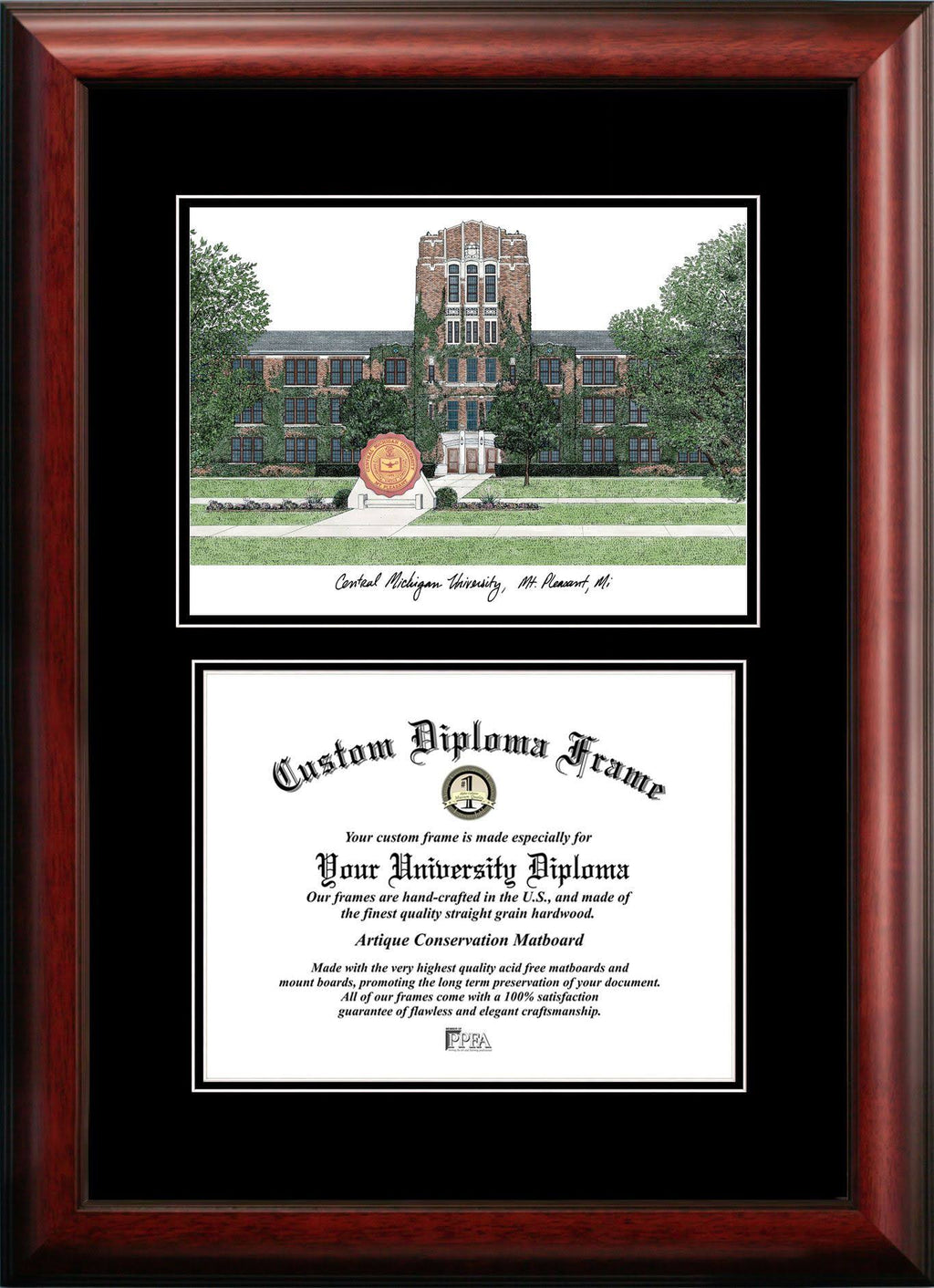 Central Michigan University Diploma Frame Q4045